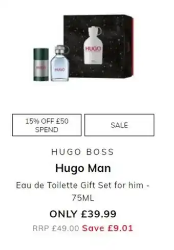The Perfume Shop Hugo Boss - Hugo Man 75ml offer