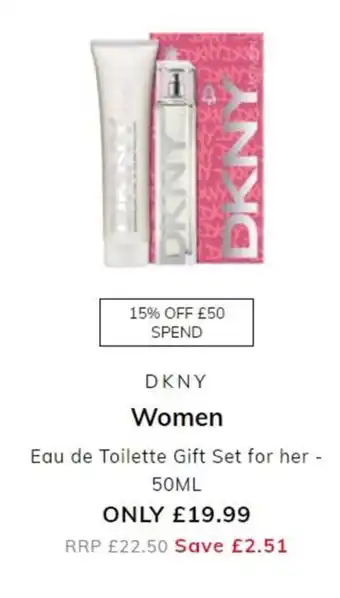 The Perfume Shop DKNY - Women 50ml offer