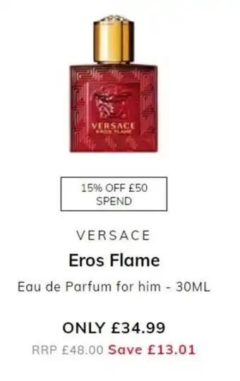 The Perfume Shop Versace - Eros Flame 30ml offer