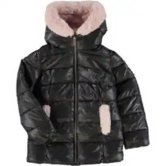 TK Maxx Black padded faux fur coat offer