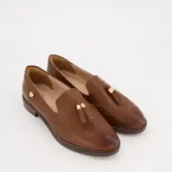 TK Maxx Brown leather sadler loafers offer