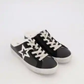 TK Maxx Black leather mule trainers offer