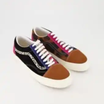 TK Maxx Black leather old skool 36 dx trainers offer