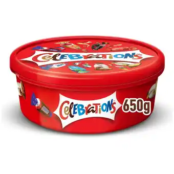 Tesco Celebrations tub 650g offer