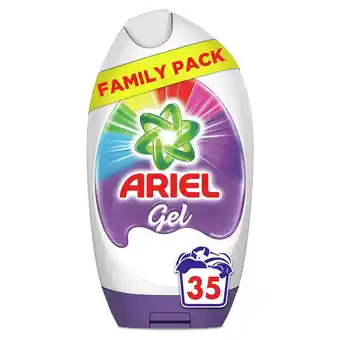 Tesco Ariel washing gel colour 35 washes 1295ml offer