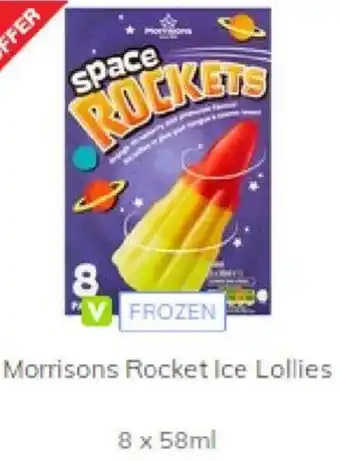 Morrisons Morrisons Rocket Ice Lollies 8 x 58ml offer
