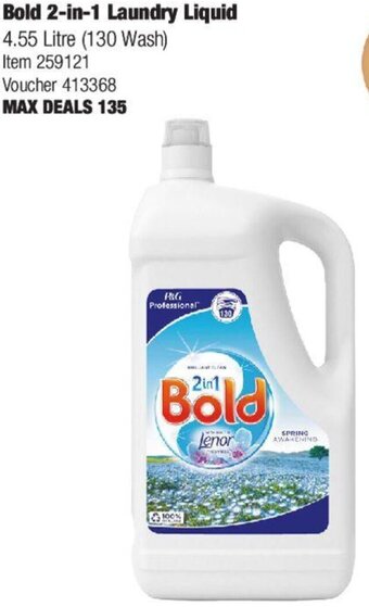 Costco Bold 2-In-1 Laundry Liquid offer