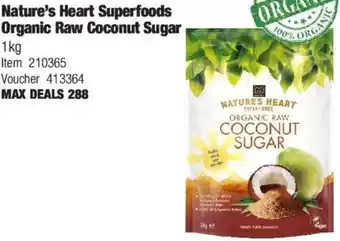 Costco Nature's Heart Superfoods Organic Raw Coconut Sugar 1Kg offer