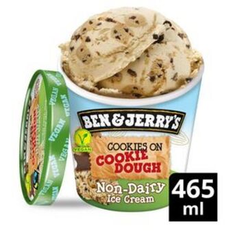 Sainsbury's Ben & jerry's dairy free cookie dough caramel vegan ice cream tub 465ml offer