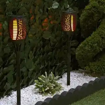 Home Bargains Firefly: led flame solar light - small (case of 6) offer