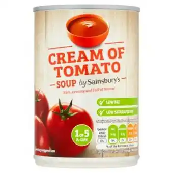 Sainsbury's Sainsbury's cream of tomato soup 400g offer