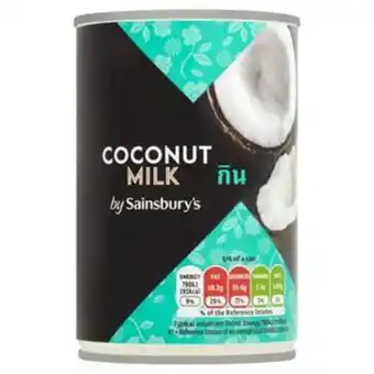 Sainsbury's Sainsbury's coconut milk 400ml offer