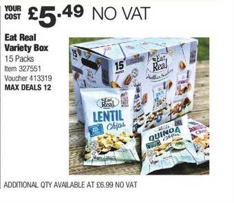 Costco Eat real variety box offer
