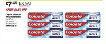 Costco Colgate advanced white toothpaste offer