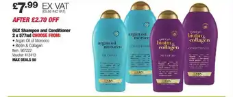 Costco Ogx shampoo conditioner offer