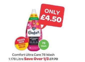 Spar Comfort ultra care 78 wash offer