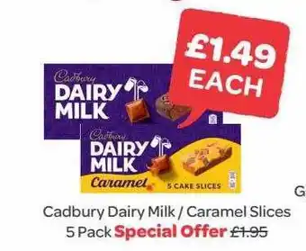Spar Cadbury dairy milk caramel slices 5 pack offer