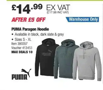 Costco Puma paragon hoodie offer