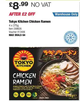 Costco Tokyo kitchen chicken ramen offer