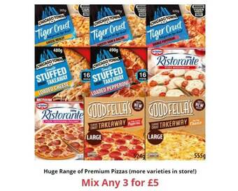 Farmfoods Huge Range Of Premium Pizzas offer