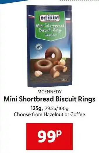 Lidl Mcennedy Mini Shortbread Biscuit Rings offer