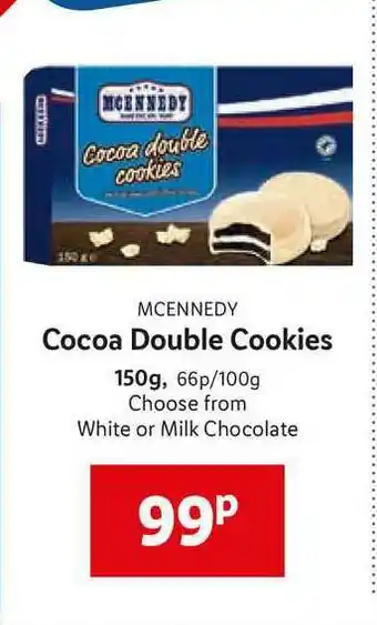 Lidl Mcennedy Cocoa Double Cookies offer