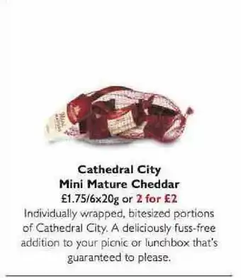 Waitrose Cathedral City Mini Mature Cheddar offer