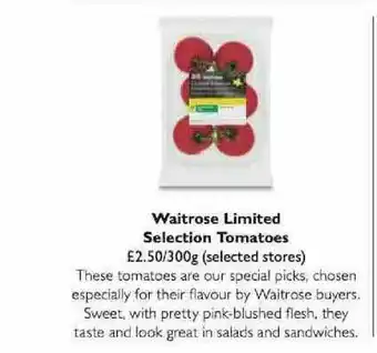 Waitrose Waitrose Limited Selection Tomatoes offer