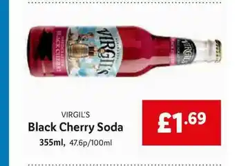 Lidl Virgil's Black Cherry Soda offer