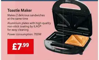 Lidl Toastie Maker offer