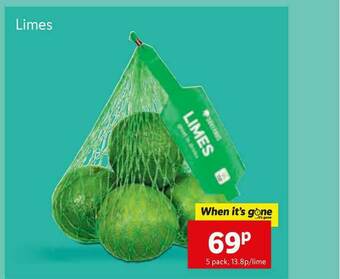 Lidl Limes offer