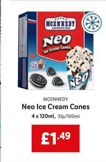 Lidl Mcennedy Neo Ice Cream Cones offer