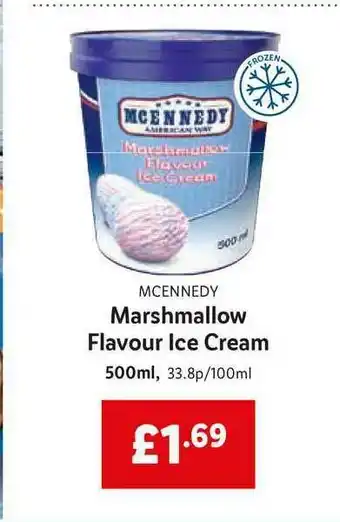 Lidl Mcennedy Marshmallow Flavour Ice Cream offer