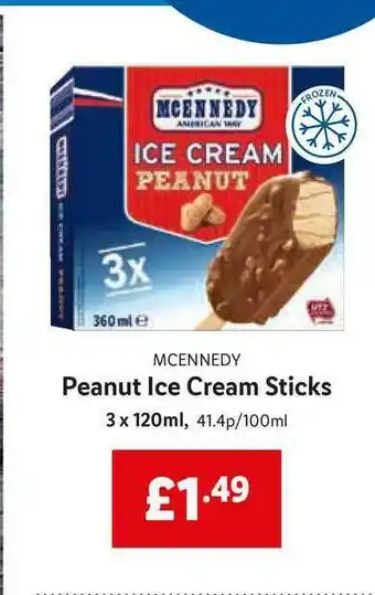 Lidl Mcennedy Peanut Ice Cream Sticks offer