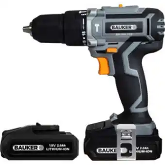 Toolstation Bauker 18v cordless brushless combi drill 2 x 2.0ah offer