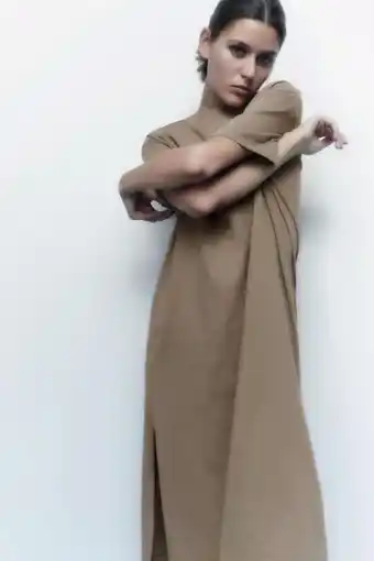 ZARA Cotton dress with vents offer