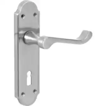 Toolstation Mandara door handles lock satin offer