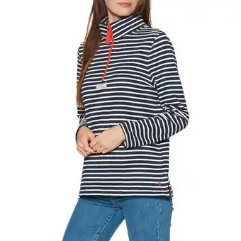 Ride-Away Joules pip ladies sweater - cream navy stripe offer