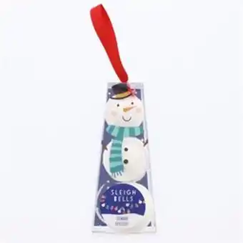 Home Bargains Sleigh bells snowman bath fizzers (case of 12) offer