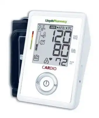 Lloydspharmacy cardio blood pressure monitor with atrial fibrillation detection