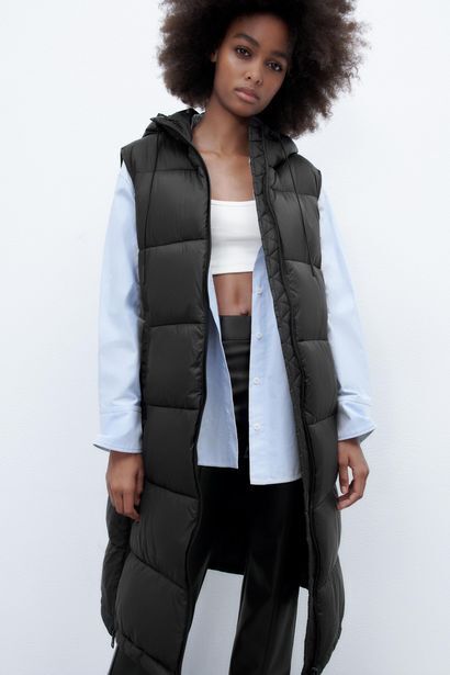 water repellent puffer gilet