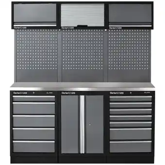 Clarke combgsm04 modular storage system 14 piece package stainless steel worktops