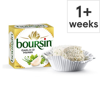 Tesco Boursin full fat soft cheese garlic herb 150g offer