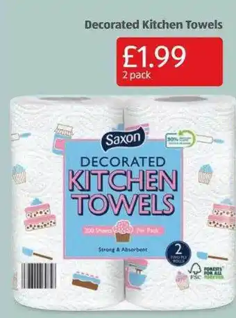 Aldi Decorated kitchen towels offer