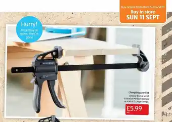 Aldi Workzone clamping jaw set offer