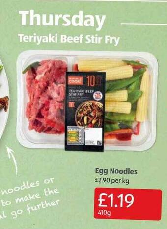 Aldi Egg noodles offer