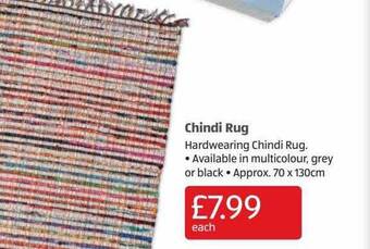 Aldi Chindi rug offer
