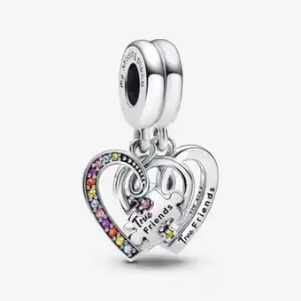 Pandora Puzzle piece hearts splittable friendship dangle charm offer