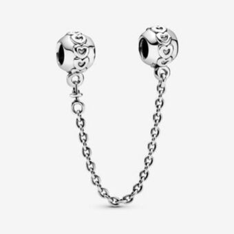 Pandora Band of hearts safety chain charm offer