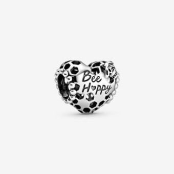 Pandora Bee happy honeycomb heart charm offer